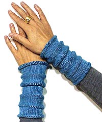 Pulswärmer Favorit aus Merino-Seide