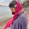 Kaputzenschal aus Cashmere-Seide